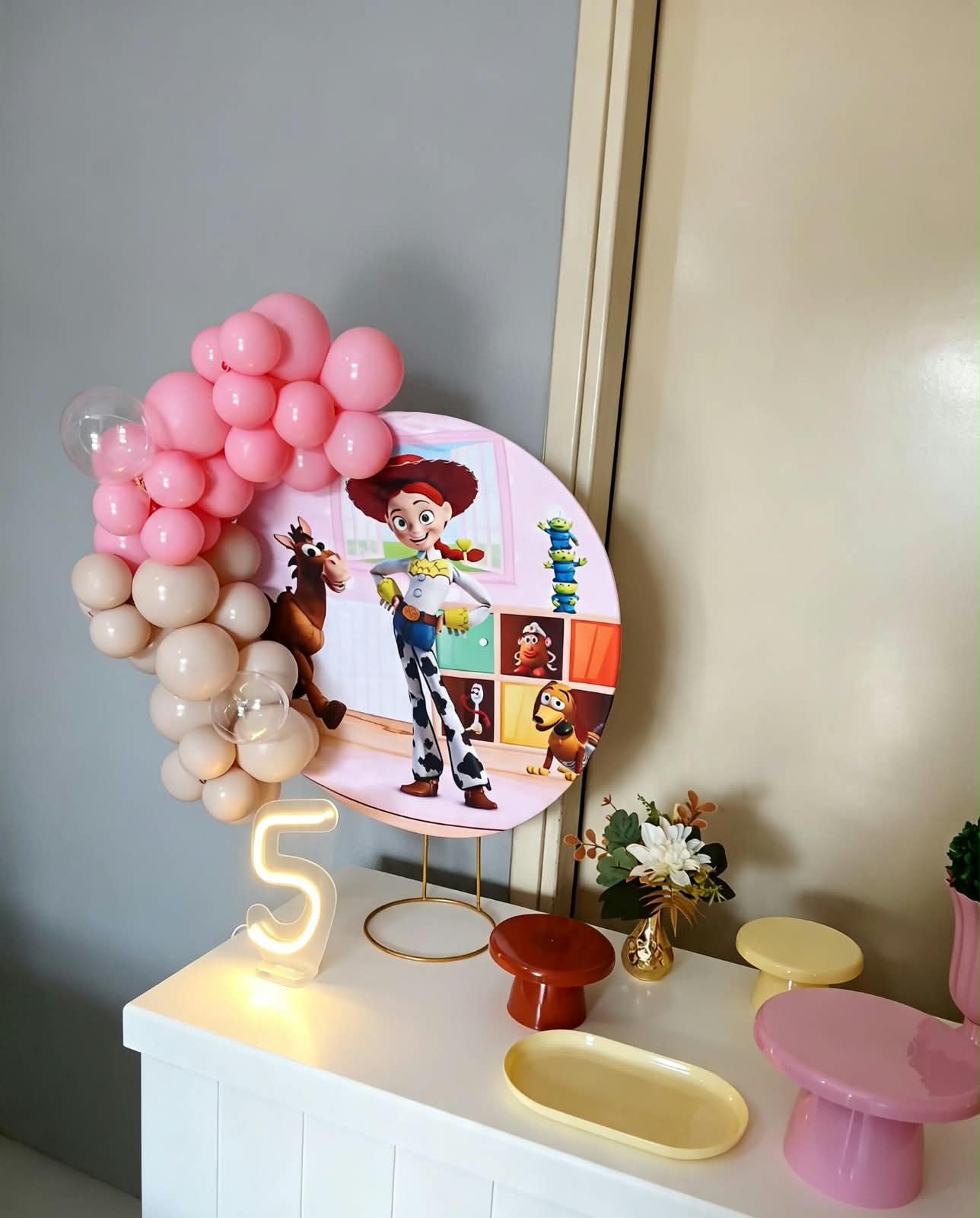 Decoração Marrom & Rosé Suave - MV Decorações