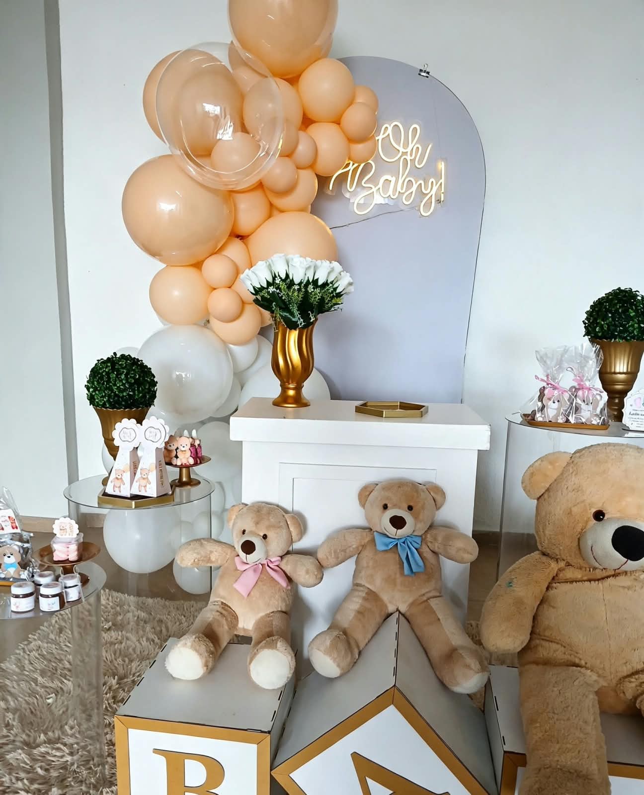 Decoração 30 Anos com Painel Redondo - MV Decorações